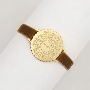 Bracelet Ave Maria (en espagnol) or
