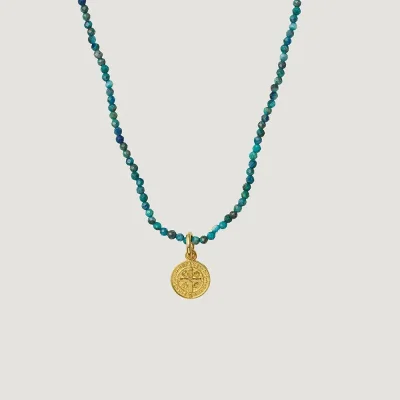 Collier Mini médaille croix de la paix