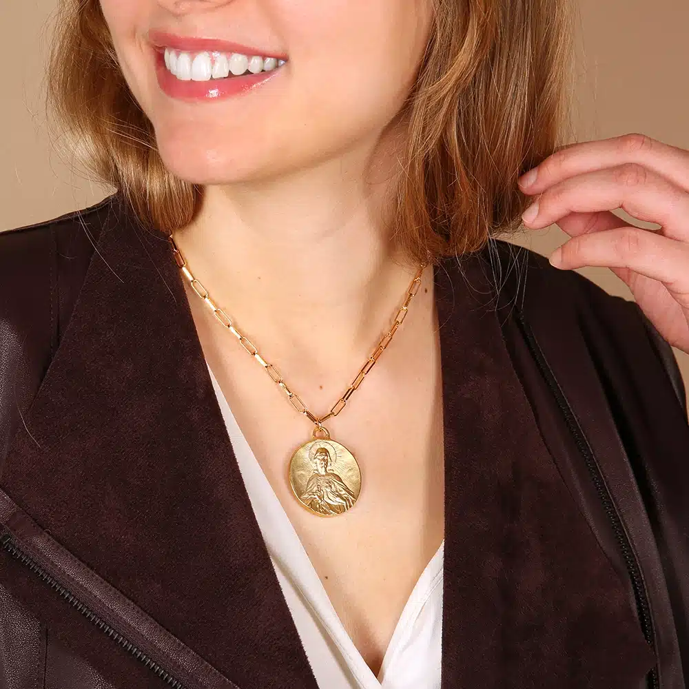 Médaille du sacré-coeur de Jésus or