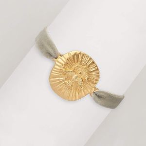 Bracelet Grande médaille Saint Esprit or