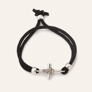 Bracelet croix tressée