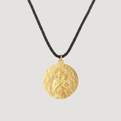 Médaille Scapulaire Cœurs sacrés (réversible) Vierge à l’enfant GM
