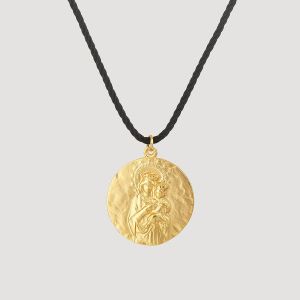 Médaille Scapulaire Cœurs sacrés (réversible) Vierge à l’enfant GM