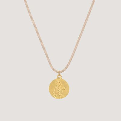 Médaille Sacré-Cœur (réversible) avec Vierge du Mont Carmel or PM