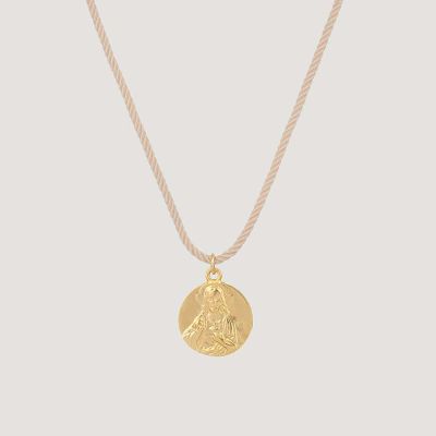 Médaille Sacré-Cœur (réversible) avec Vierge du Mont Carmel or PM