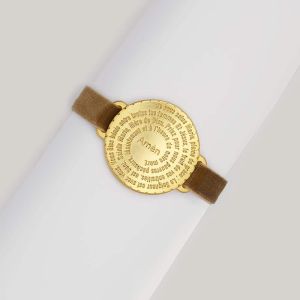 Bracelet Je vous Salue Marie or