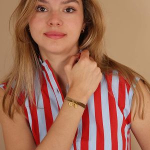 Bracelet 3 pampilles – or
