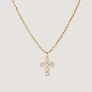 Collier croix strass « Clarté »