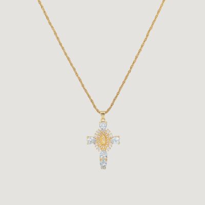 Collier croix « Notre-Dame de Guadalupe »